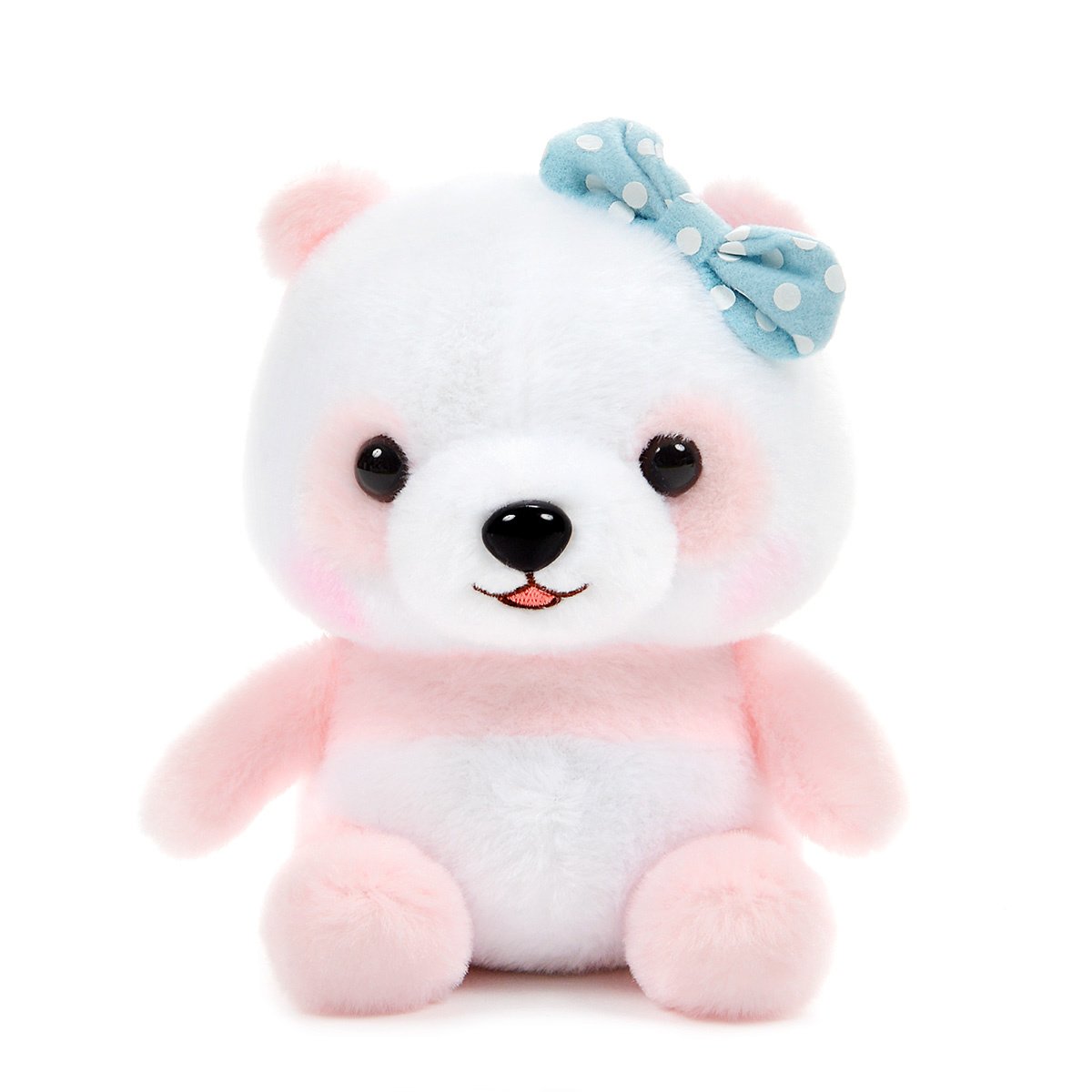 Plush Panda, Amuse, Honwaka Panda Baby, Yume Peach, White / Pink, 6 Inches