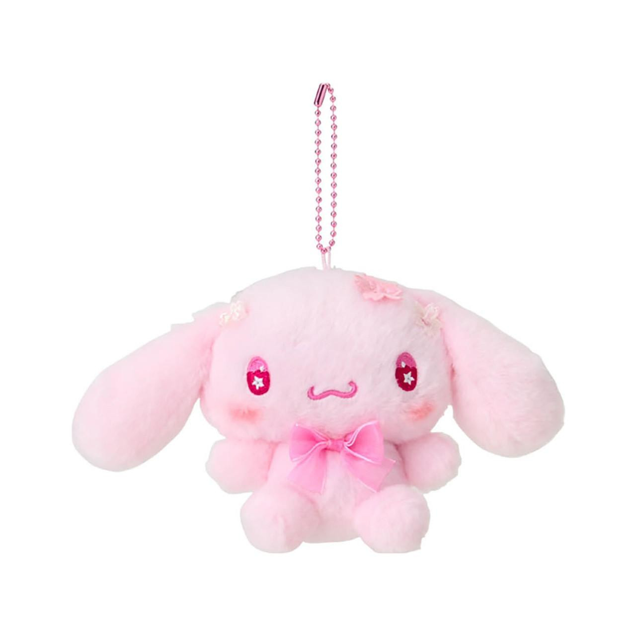 Cinnamoroll Plush Doll Keychain, Sakura 2025, Sanrio Characters, 5 Inches