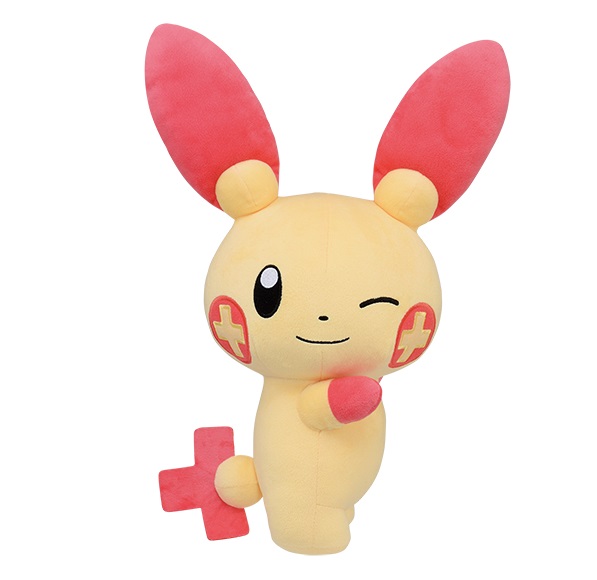 Plusle Plush Doll, Pokemon, 10 Inches Banpresto, Bandai Spirits