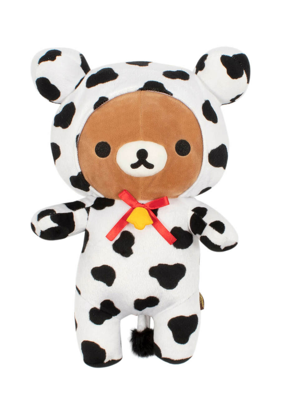 rilakkuma dressed as cow plush