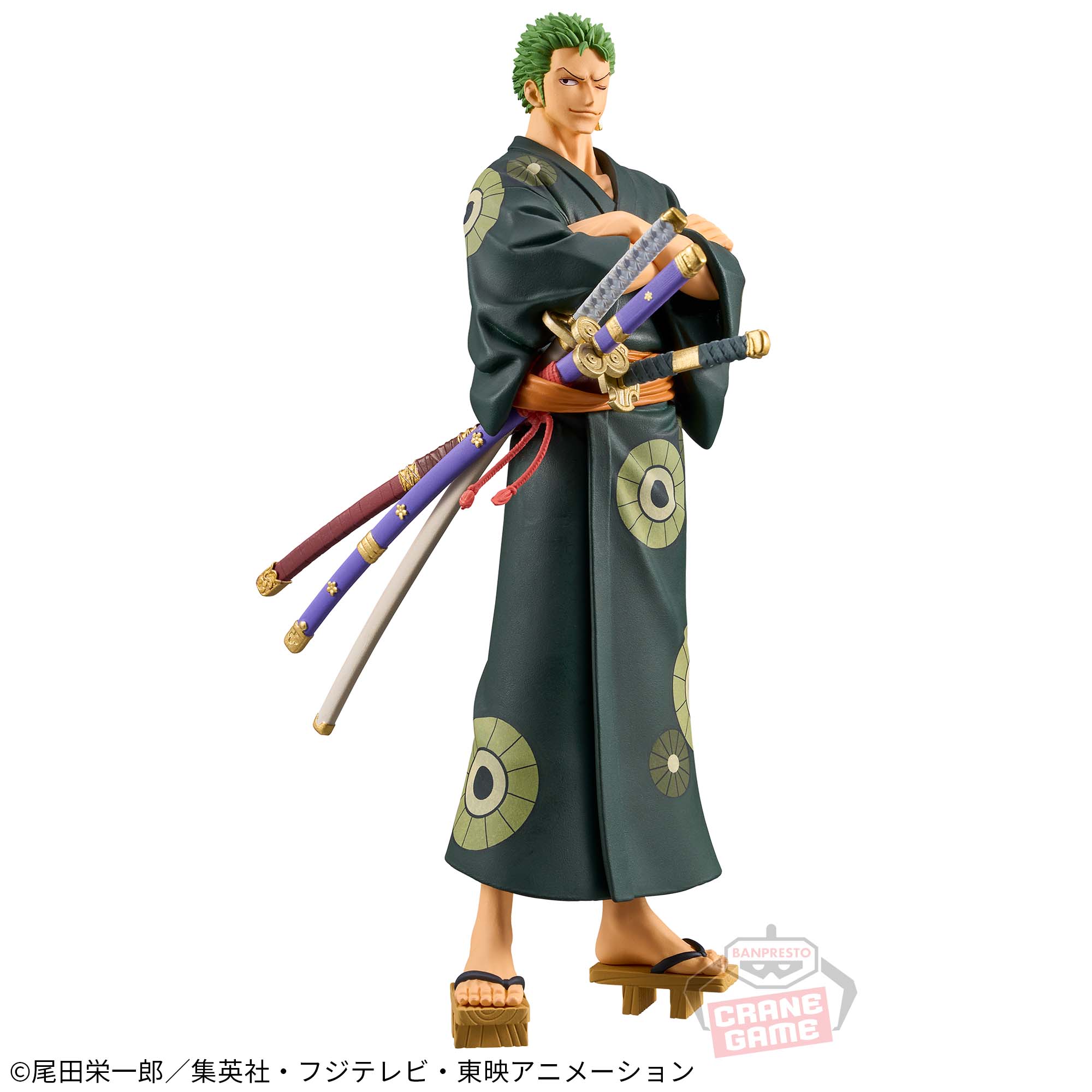 Roronoa Zoro Figure, DXF, Grandline Series, One Piece, Banpresto