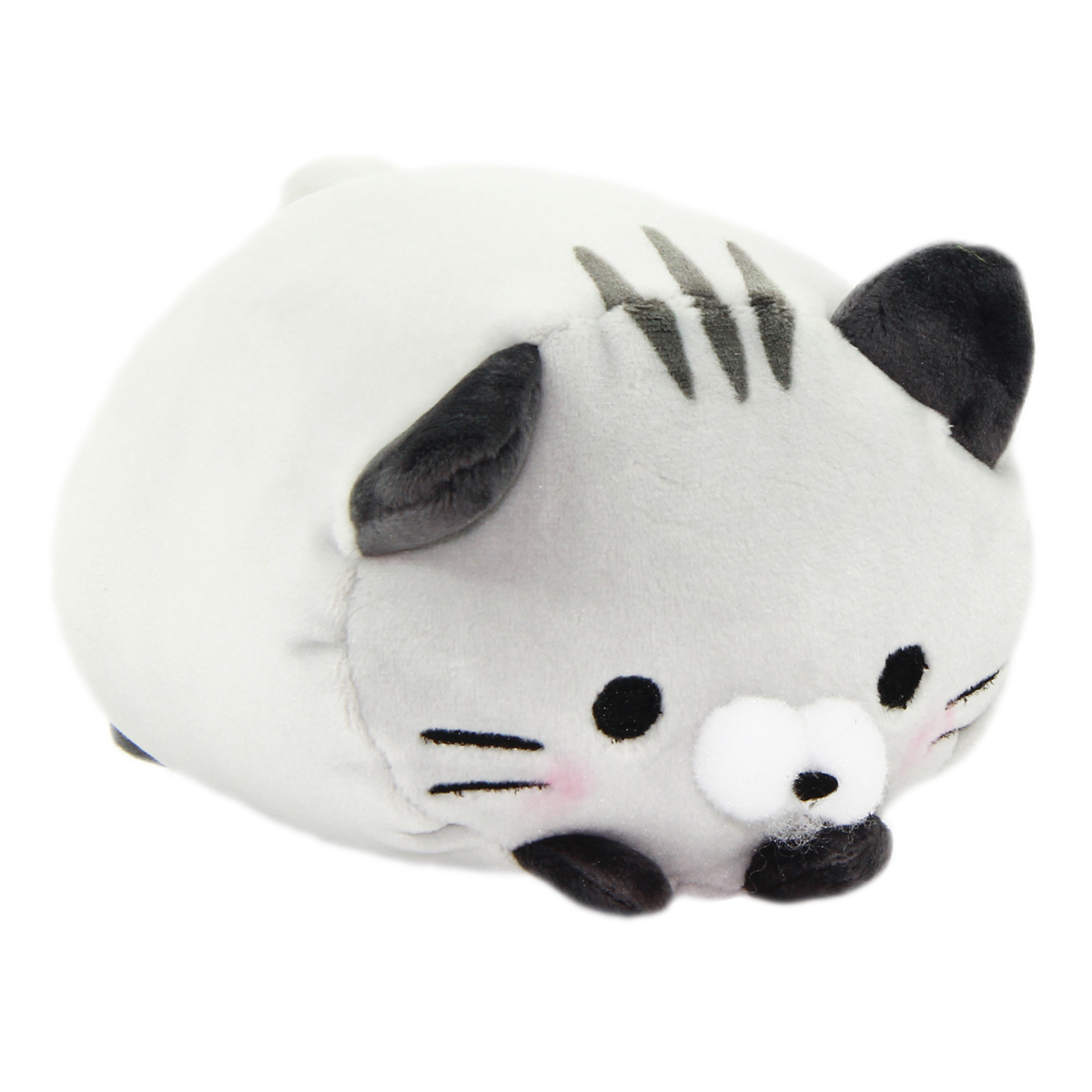 Plush Cat Squishy Toy Super Soft Stuffed Animal Neko Grey