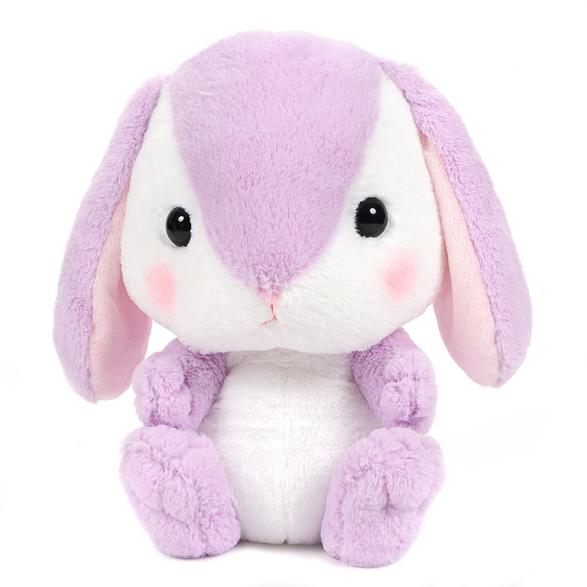 Amuse Bunny Plushie Cute Stuffed Animal Toy Purple / White Big Size