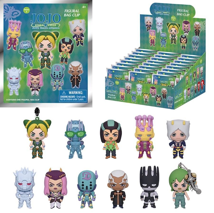JoJos Bizarre Adventure Stone Ocean 3D Figural Bag Clip Random Blind Bag