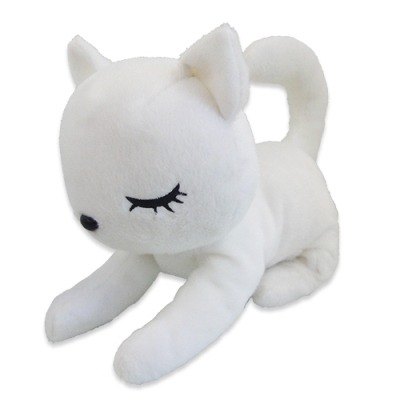 Plush Cat, Naito Design, I Love Pooh Collection, White, 9 Inches
