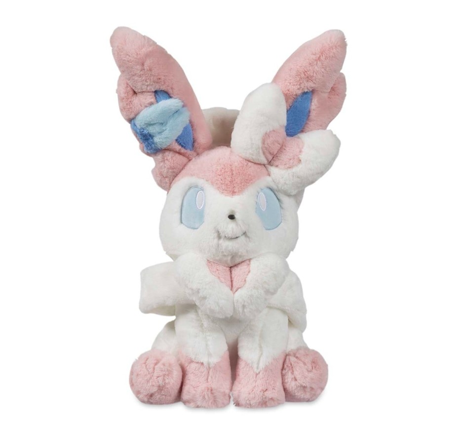 Sylveon Plush Doll Fuzzy Comfy Friends 17 Inches Pokemon Center