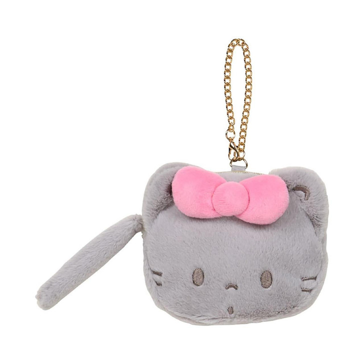 Hello Kitty Pouch, Accessory Case, Grey, Sanrio