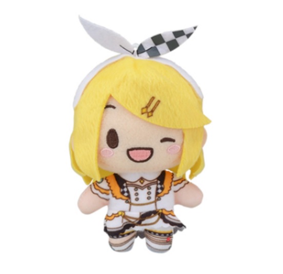 Kagamine Rin Plushie Project Sekai Colorful Stage! feat. Hatsune Miku Fuwapuchi Plush Doll Mascot, More More Jump!, Sega