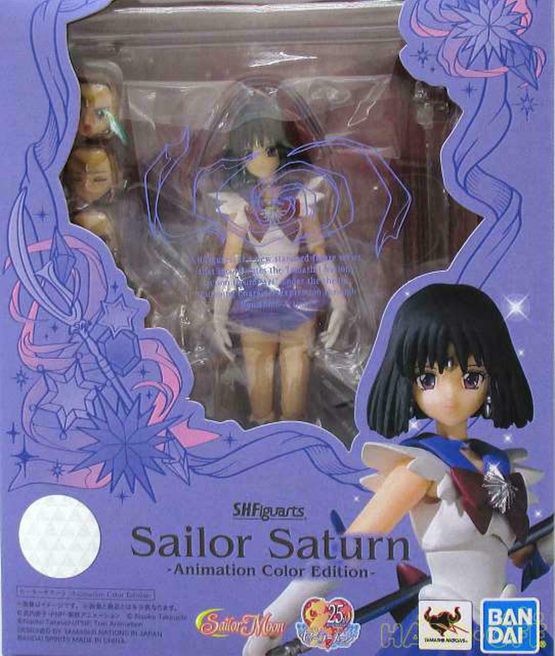Sailor Saturn Figure, S H Figuarts, Animation Color Edition, 25th Anniversary, Sailor Moon, Bandai