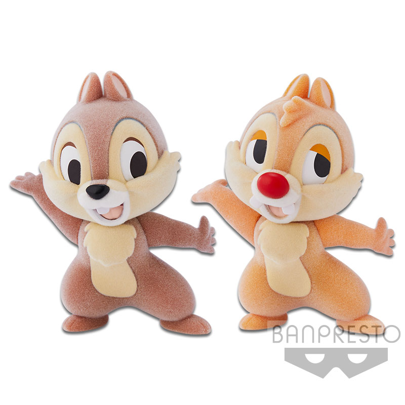 Chip and Dale Figure, Fluffy & Puffy Figure, Disney, Banpresto