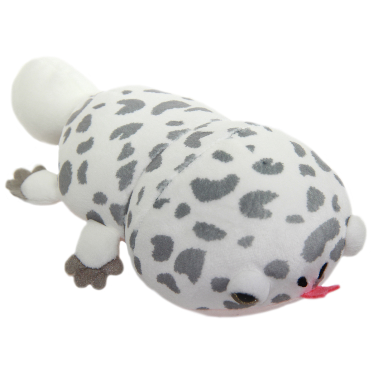 Leopard Gecko Plush Collection Lizard Plush Toy Super Soft Stuffed Animal White Grey 9 Inches