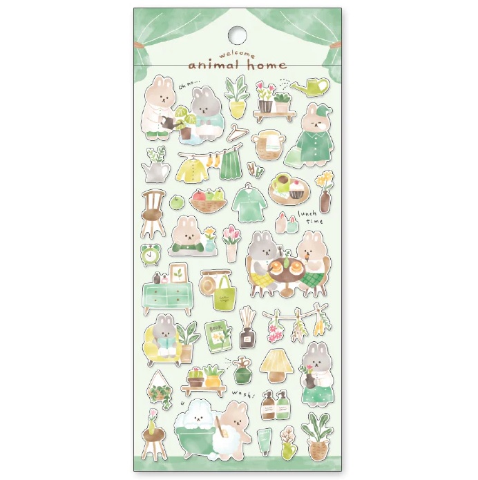 Mind Wave Animal Home Green Stickers