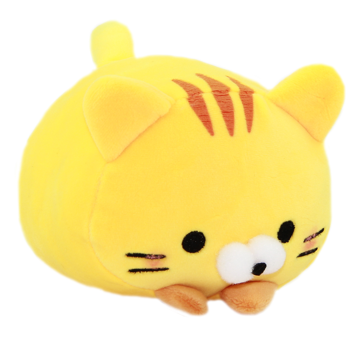 Plush Cat Squishy Toy Super Soft Stuffed Animal Neko Yellow