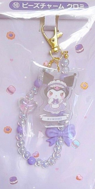 Kuromi Charm, Phone Strap, Ichiban Kuji Prize 10, Sanrio Japan Original