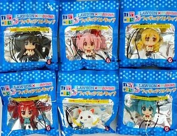Puella Magi Madoka Magica Mini Figure Strap - Random Pick