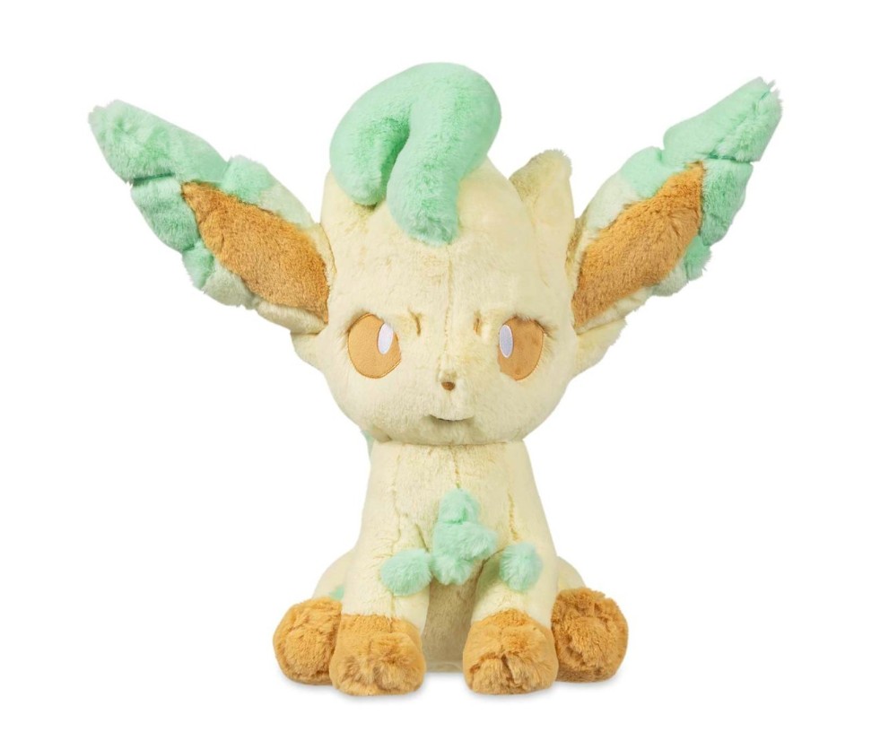 Leafeon Plush Doll Fuzzy Comfy Friends 17 Inches Pokemon Center