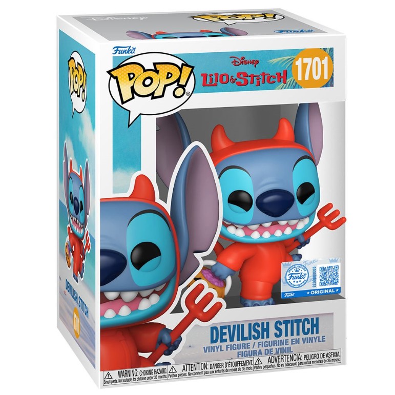 Stitch Devilish Funko Pop, Lilo & Stitch, Disney, Funko Pop 1701