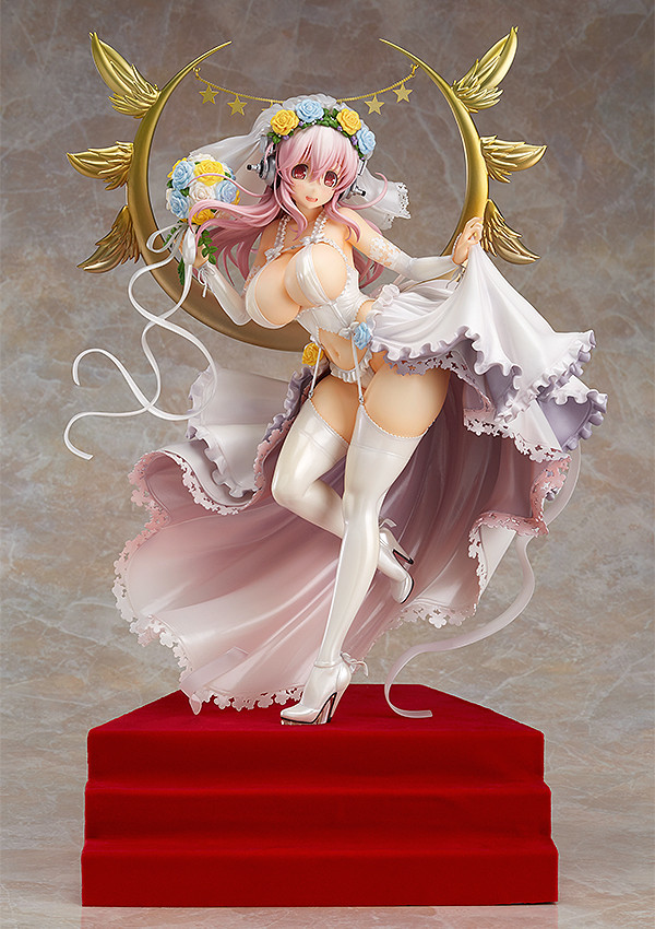 Super Sonico Figure, 10th Anniversary Wedding Ver. , 1/6 Scale Pre-Painted PVC, SoniComi,  Good Smile Company