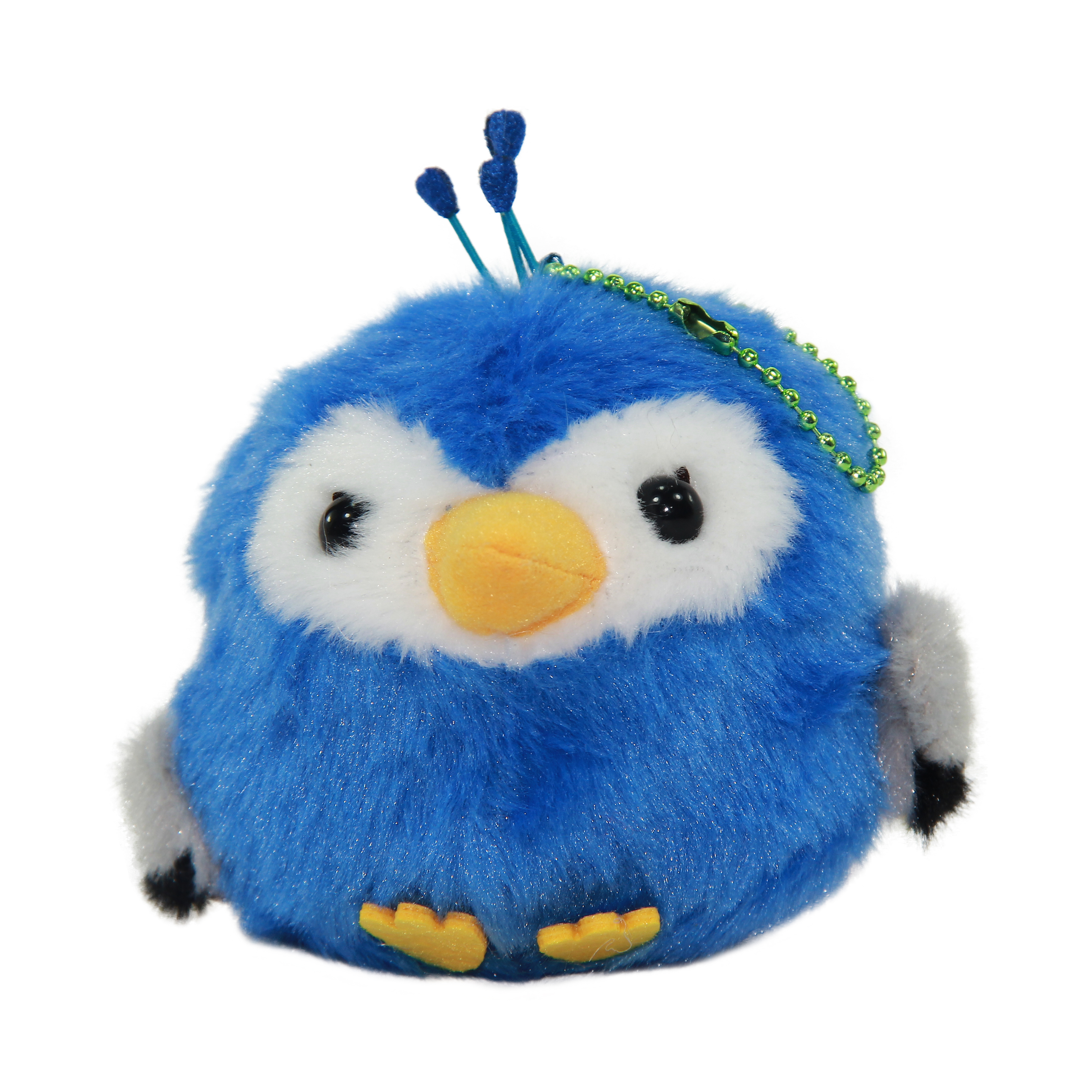 Plush Bird, Amuse, Kotori Tai, Peacock, Blue, 4 Inches