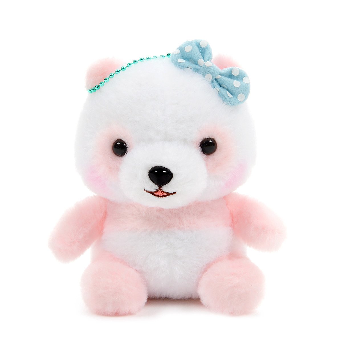 Plush Panda, Amuse, Honwaka Panda Baby, Yume Peach, White / Pink, 4 Inches
