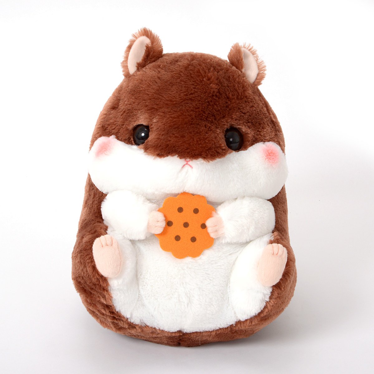 Hamster Plushie, Amuse Coroham Coron Cafe Plush Collection Chocoron with Cookie Brown BIG