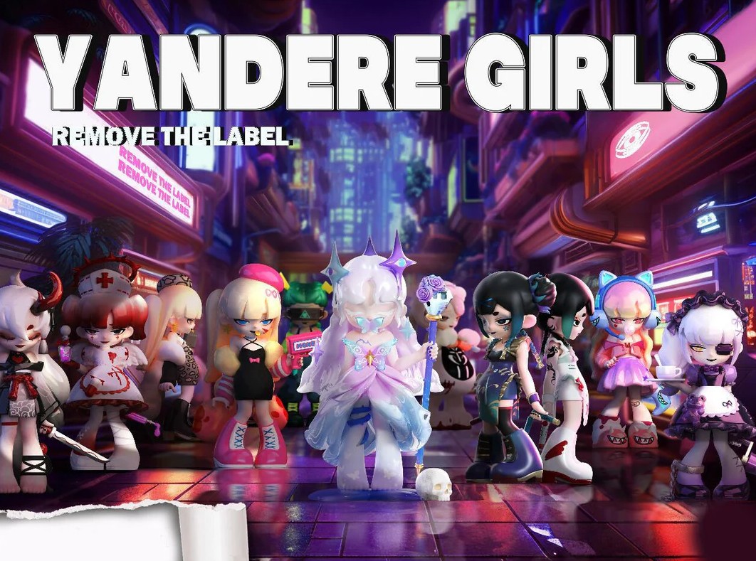 Yandere Girls Tear off the Label Series Figure -  Random Blind Box