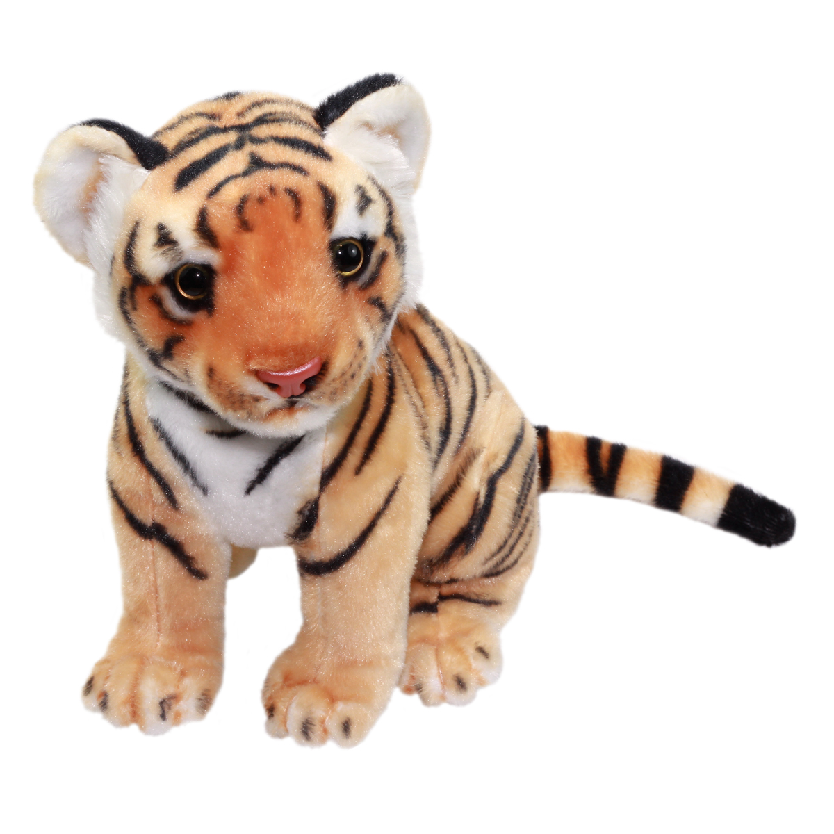 Real Animal Plush Collection Stuffed Animal Toy Bengal Tiger 10 Inches