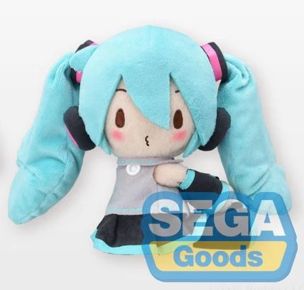 Hatsune Miku Plush Doll, Attaching Plush, Small Size, 6 Inches, Vocaloid, Sega