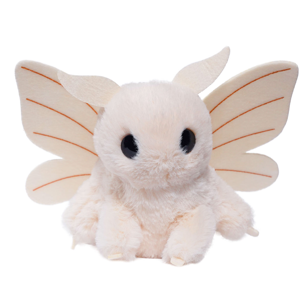 Poodle Moth Plush Toy Kawaii Stuffed Animal Beige Standard Size 5