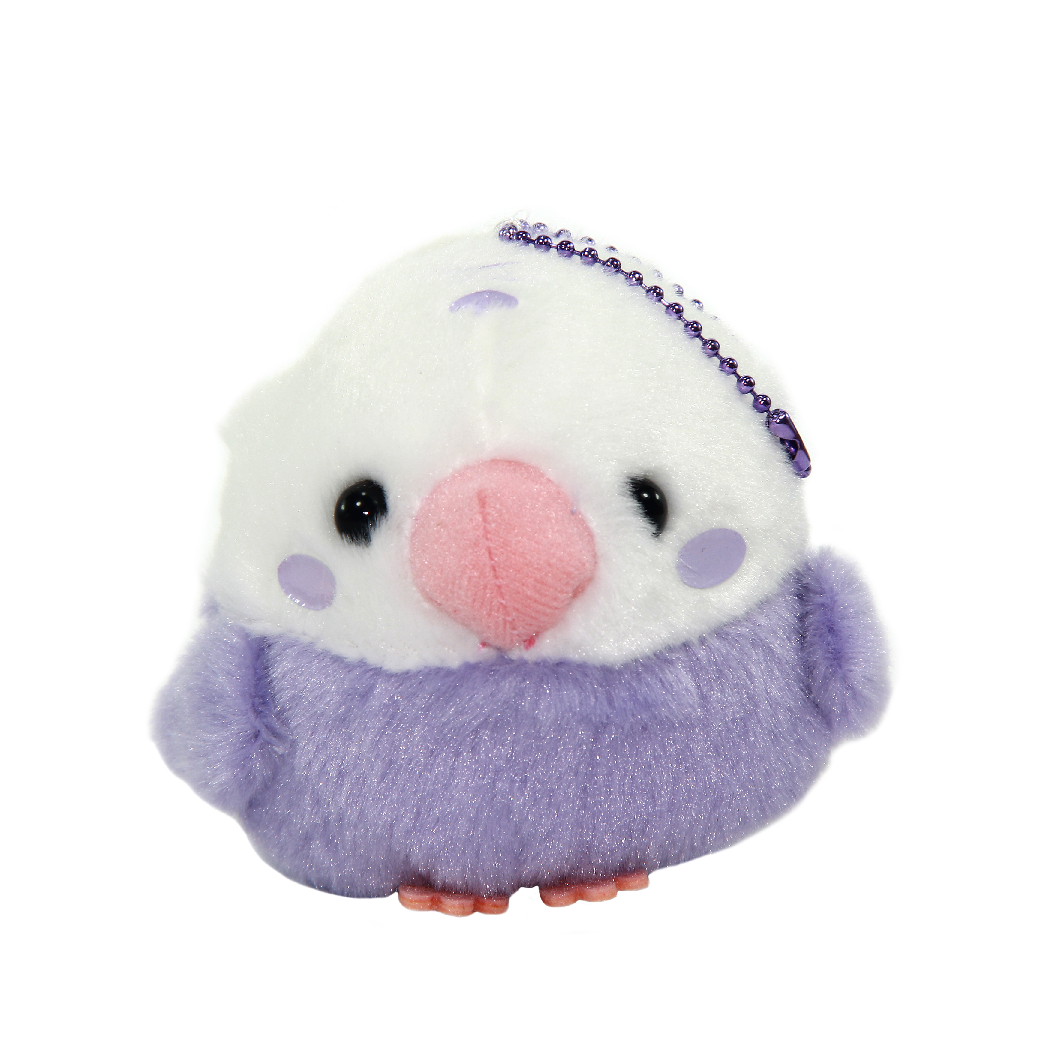 Plush Bird, Amuse, Kotori Tai, Violet Budgerigar, White / Purple, 4 Inches