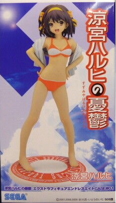 Haruhi Suzumiya, Extra Figure, Case #01, Red Swimsuit Figure, The Melancholy of Haruhi Suzumiya, Sega