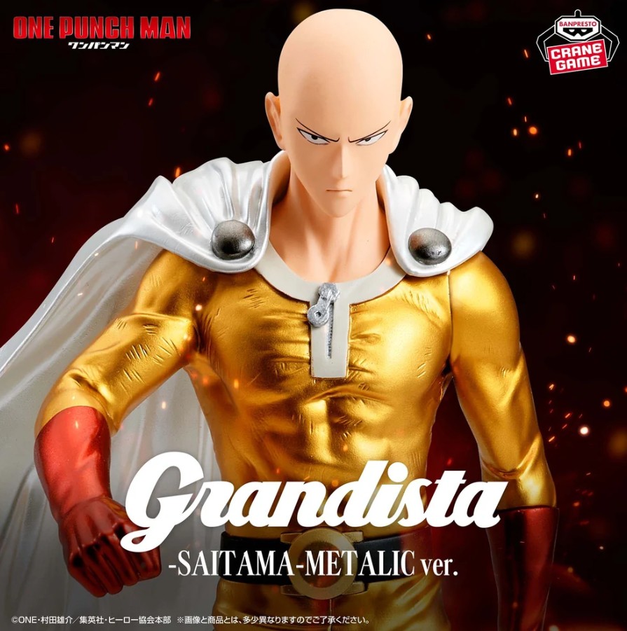 Saitama Figure, Grandista, Metallic Ver., One Punch Man, Banpresto