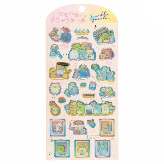 Sumikko Gurashi Sticker Set - 3D Drop Holographic Sticker - A San-X Official Japan 2023