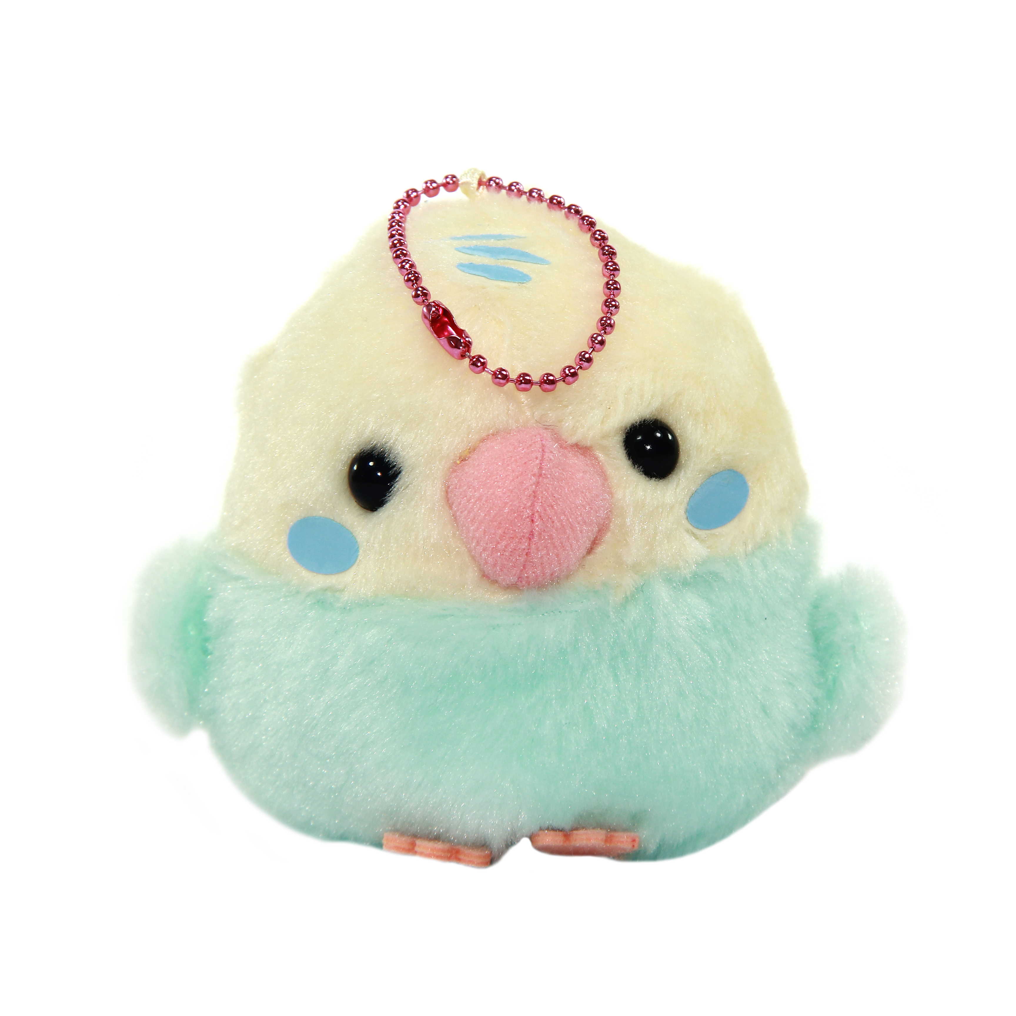 Plush Bird, Amuse, Kotori Tai, Pastel Rainbow, Pastel Blue / Yellow, 4 Inches