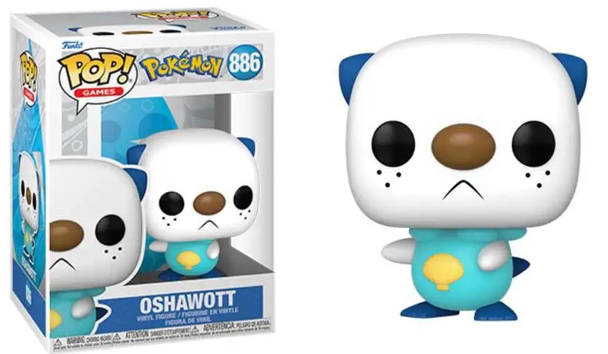 Oshawott Figure Pokemon Pop Animation 3.75 Inches Funko Pop 886