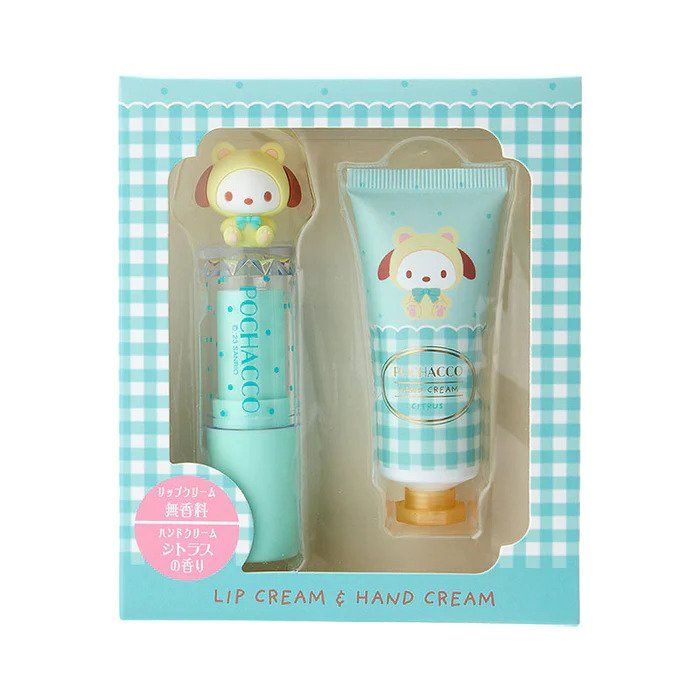 Pochacco Lip Cream & Hand Cream Gift Set Sanrio