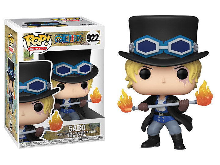 Sabo One Piece Funko Pop Animation 3.75 Inches Funko Pop 922