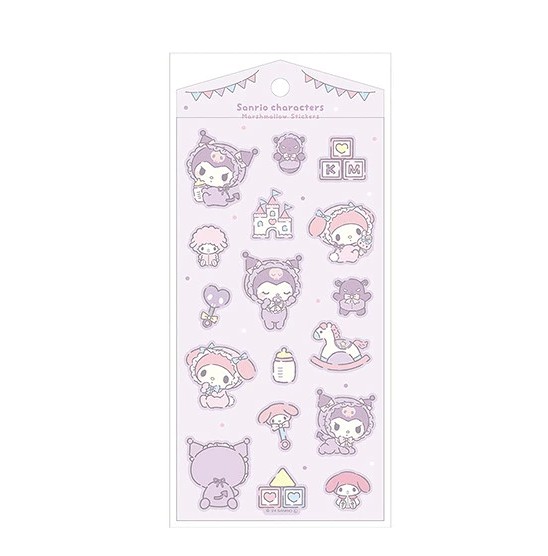 Sanrio Petamerou Sticker Set - Kuromi & My Melody Baby