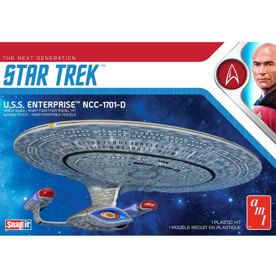 Star Trek U.S.S. Enterprise NCC-1701-D 1:2500 Scale Translucent Model Kit
