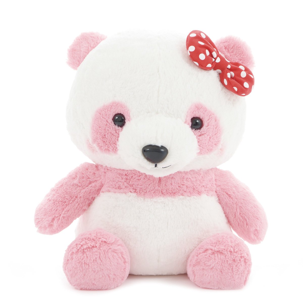 Plush Panda, Amuse, Honwaka Panda Baby, Strawberry Milk, Pink / White, 15 Inches