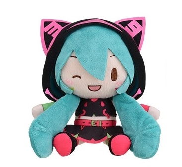 Hatsune Miku Plush Doll, Wink Ver., Fuwa Puchi Live Ver, Vocaloid, Hatsune Miku: Live Stage!, 6 Inches, Small Size, Sega