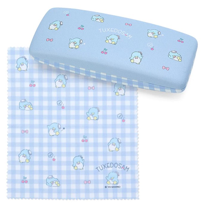 Tuxedo Sam Glasses Protector Case, Blue, Sanrio