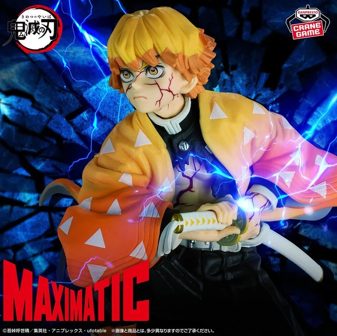 Zenitsu Agatsuma Figure, Maximatic, Demon Slayer, Kimetsu no Yaiba, Banpresto