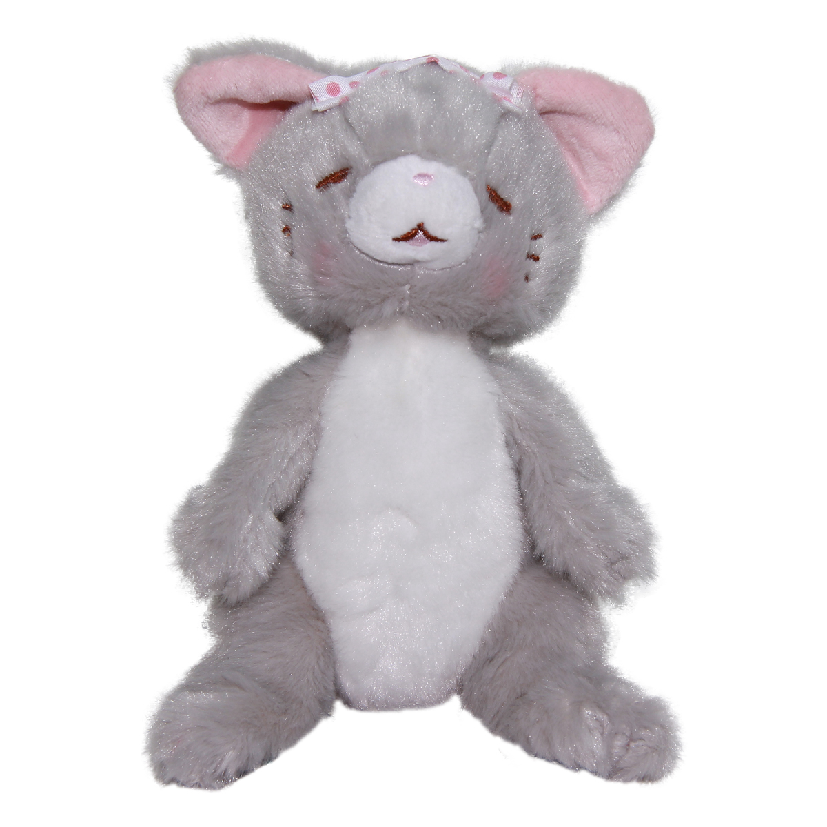 Cat Plush Doll, Hot Springs Collection, Stuffed Animal Toy, Gray, 6 Inches