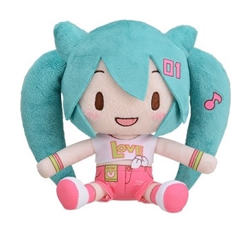 Hatsune Miku Plush Doll, Casual Ver., Fuwa Puchi Live Ver, Vocaloid, Hatsune Miku: Live Stage!, 6 Inches, Small Size, Sega