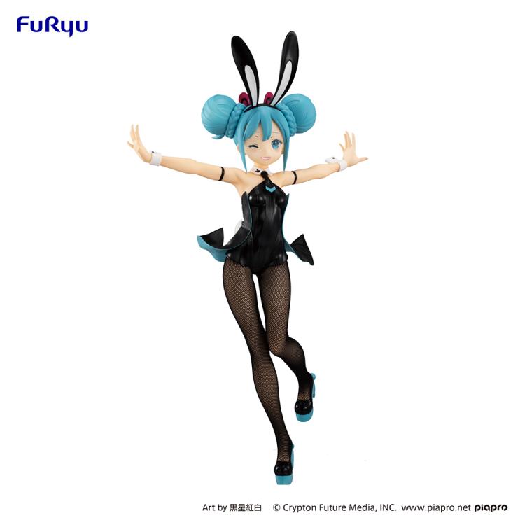Miku Hatsune Figure, Bicute Bunny Figure, Black Ver, Winking, Vocaloid, Furyu