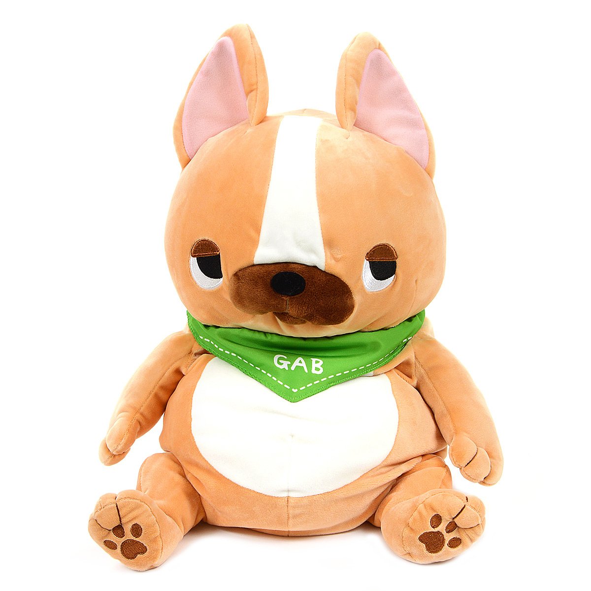 Amuse Plush Pug Buruburu Boo! Gabugabu Brown 17 Inches Big Size