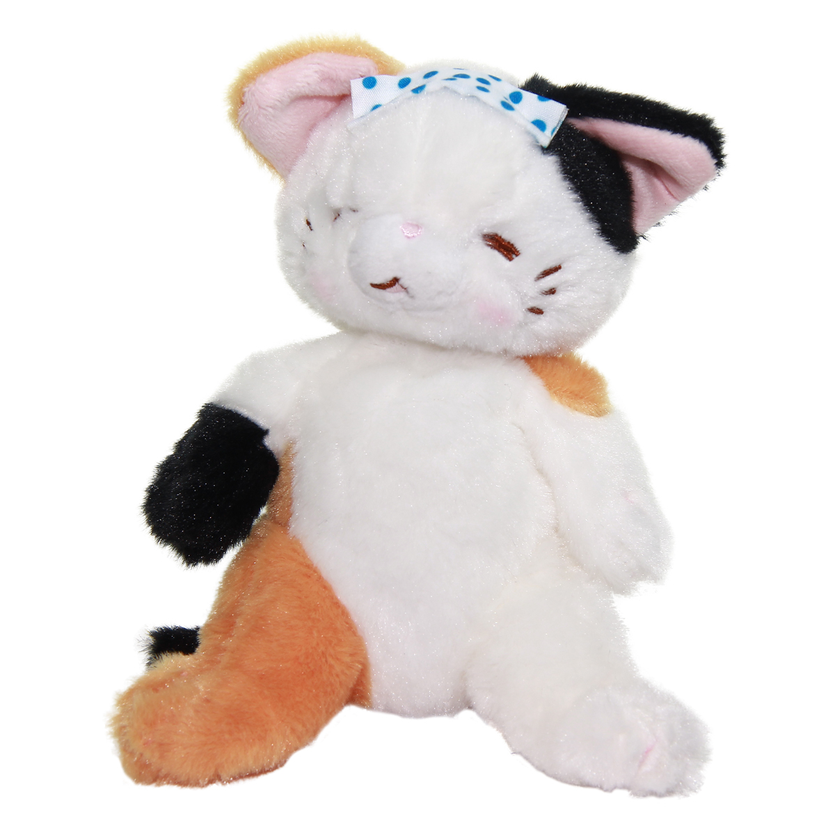 Cat Plush Doll, Hot Springs Collection, Stuffed Animal Toy, White Mix, 6 Inches