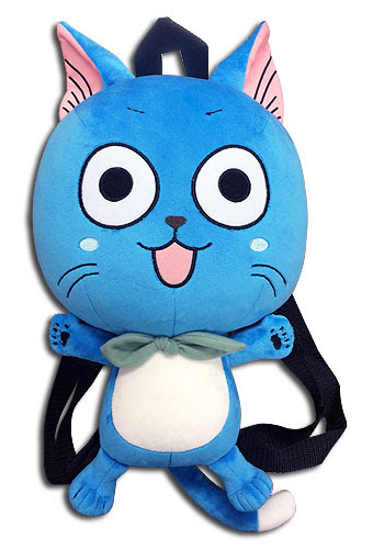 Fairy Tail Happy Plush Backpack 12 Inches