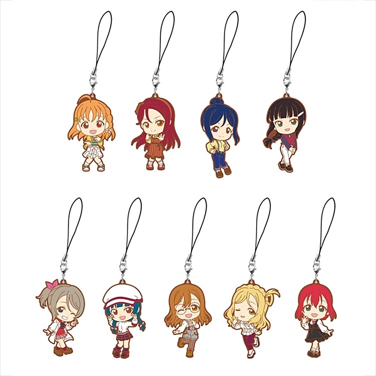 Love Live Ichiban Kuji Rubber Strap Keychain N Prize - Random Blind Box